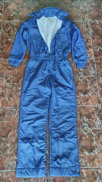 Vand costum de schi bleu sidefat