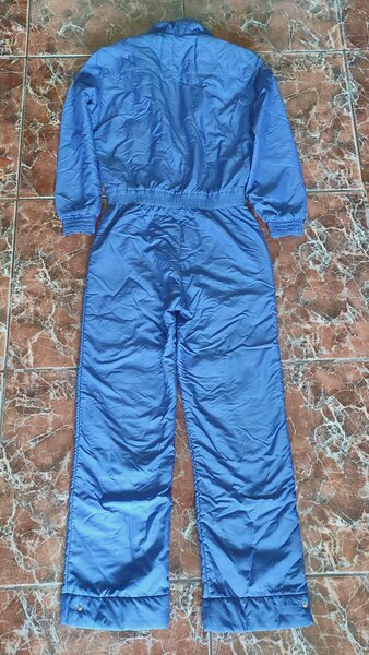 Vand costum de schi bleu sidefat